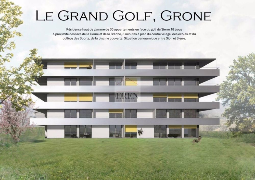 Wohnung 3,5 Zimmer Südwest im 2. Stock in Grône - Appartement 3,5 pièces à vendre à Grône