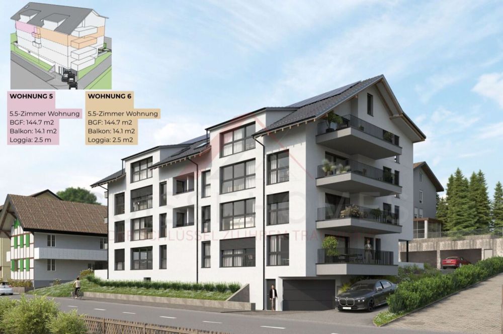 Hochwertiges Wohnen mit Stil & Raum - 5½-Zimmer-Eigentumswohnung «RESIDENCE CENTRO» (2. OG) Süd - Bild 12