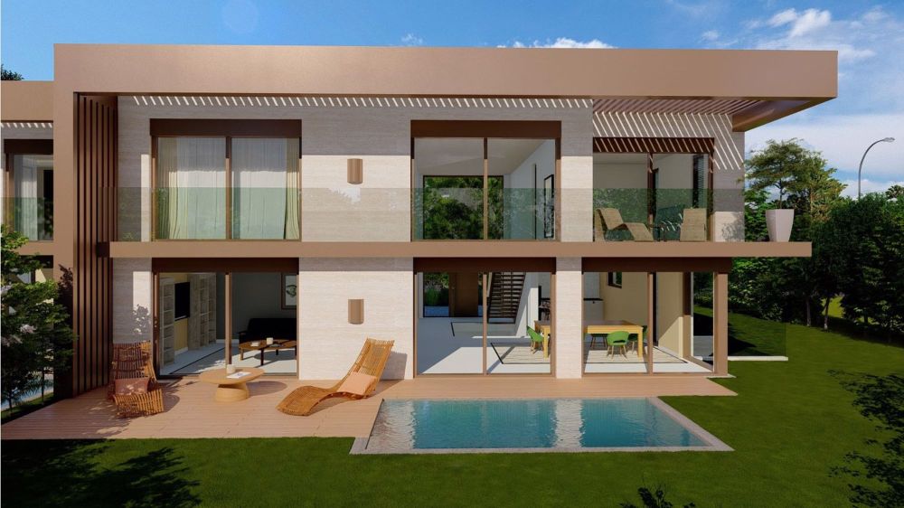 Contemporänes Landhaus mit 8,5 Zimmern am Eingang von Chêne-Bougeries und Cologny - Bild 1