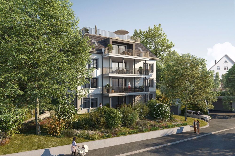 Penthouse-Traumblick: 4.5-Zi. Dachwohnung mit überhohen Räumen und mit 92 m² Dachterrasse - Bild 2