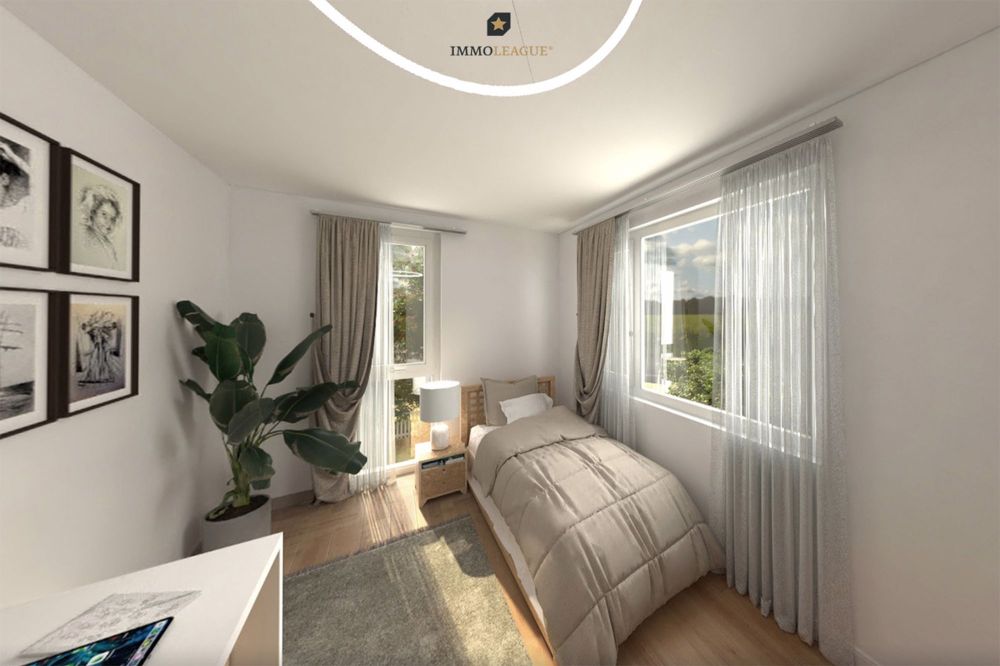 Neubau-Gartenmaisonettewohnungen in idyllischer Rheinnähe (B1.1) - Die lichtdurchfluteten Zimmer im 1. Obergeschoss bieten Platz für Sie und Ihre Liebsten.