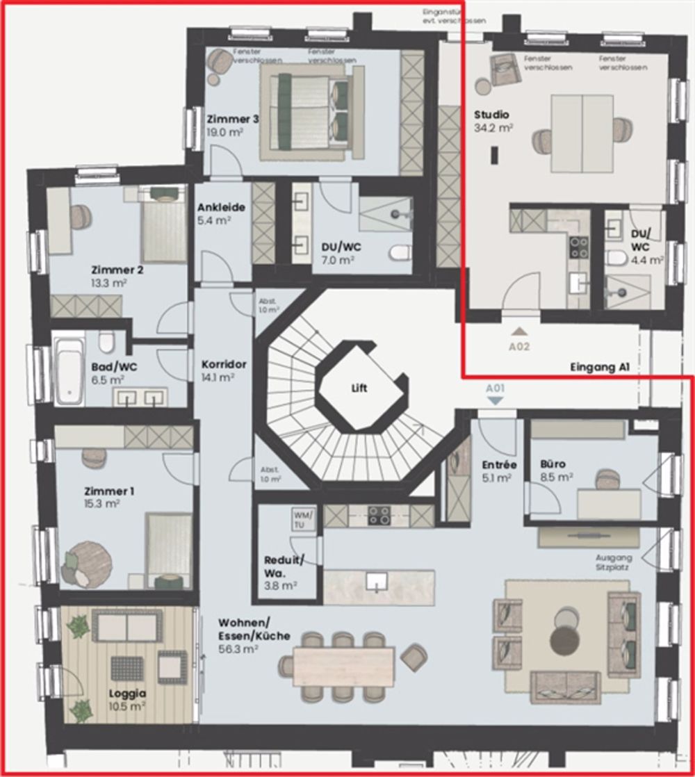 BAUSTART ERFOLGT! Landwohnen in Stadtnähe Neubauwohnungen im Herzen des Dorfes Wermatswil - Bild 1