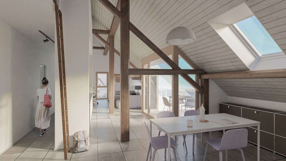 Cronay – Appartement mansardé de 4.5 pièces avec jardin - Bild 4