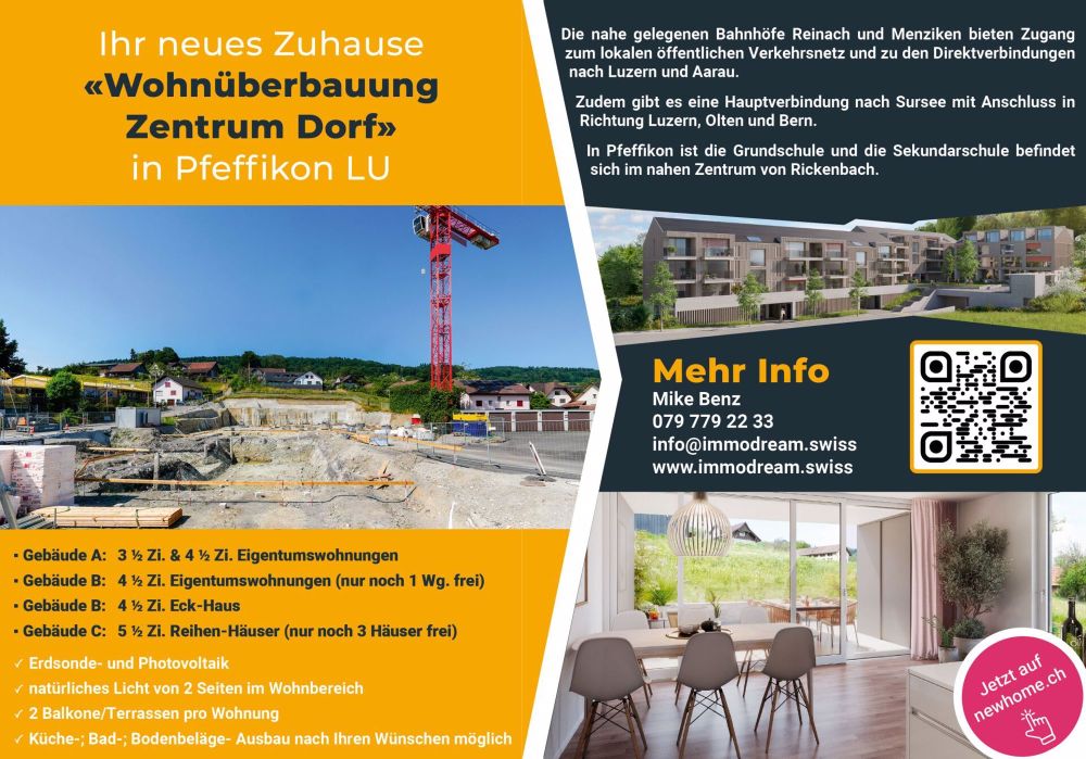 NEUBAU Attraktive und moderne 4 ½ Zi. Eigentumswohnung-Baustart erfolgt - Bild 1