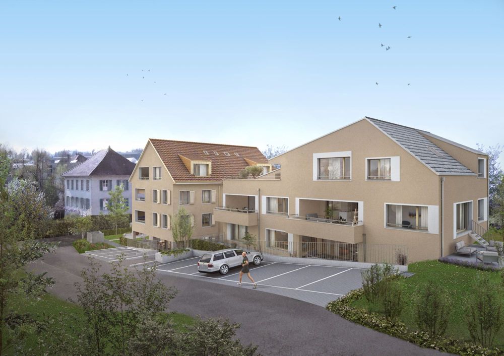 Leben im Grünen - «Tulpenrain» in Othmarsingen - Aussenvisualisierung