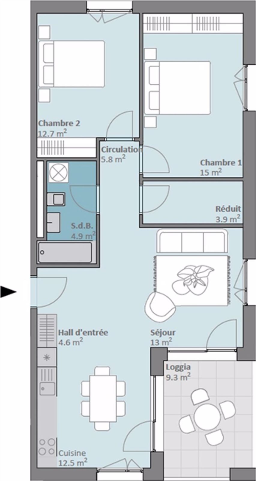Neues Angebot Prilly Buissonnière - 3.5 ZIMMER 2. STOCK - Bild 1
