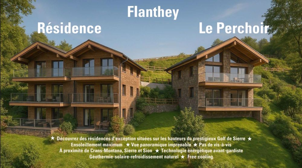 Vivez l'espace autrement - 4,5 pièces à Flanthey avec vue imprenable sur les Alpes - Bild 1