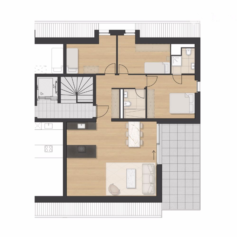 Magnifique appartement en attique de 4,5 pièces à Montagny-près-Yverdon - Bild 6