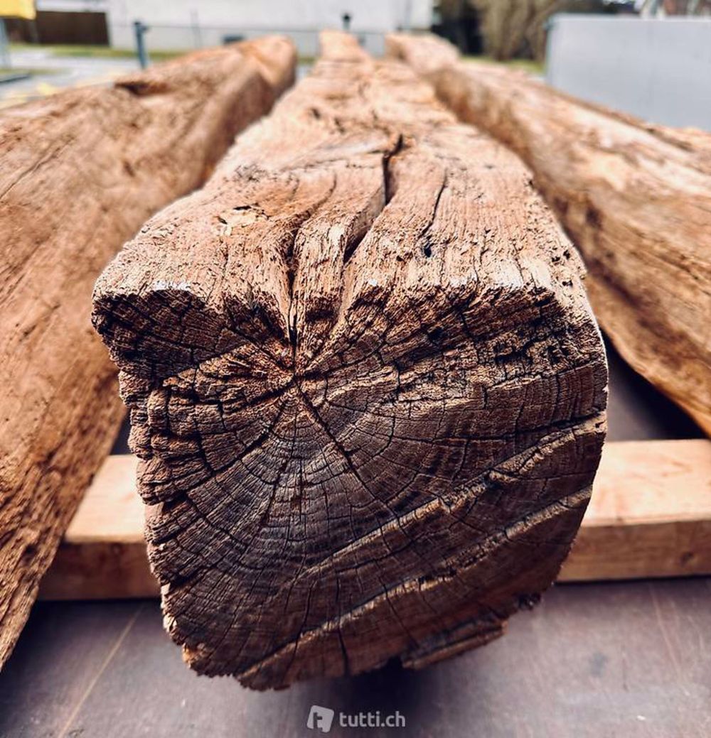 Eichenbalken, Holz, Balken, Stütze, Träger, massiv, Eiche - Bild 5