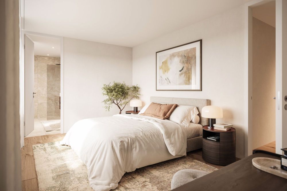 Neubauprojekt Azuré: Hochwertige 3.5-Zimmer-Wohnung am See - Visualisierung Masterbedroom