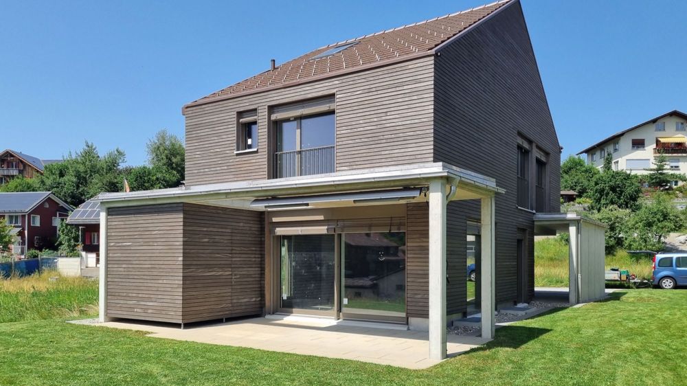 Freisehendes Einfamilienhaus - 4.5 Zimmer -> Neubau - Süd-/West Ansicht