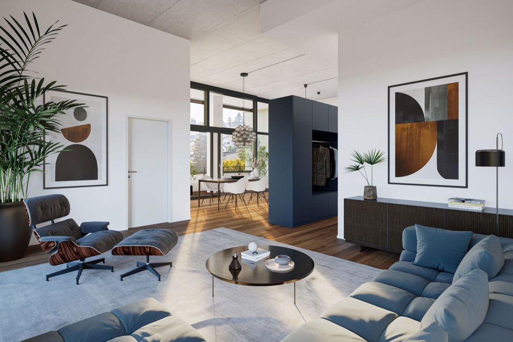 MIRRO: Gut fühlen. Zuhause fühlen. Baubeginn erfolgt. - Wohnzimmer