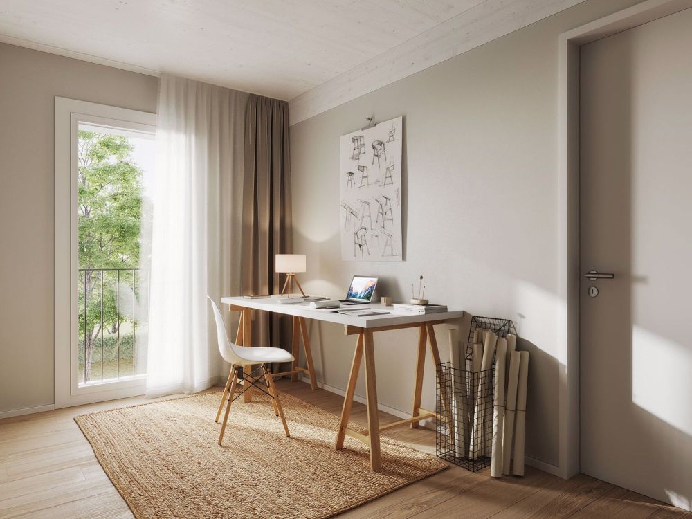 Wohlfühloase für Ihre Familie - Häuser am Fähriweg, Buchrain - Kreativität und Fokus richten Sie im Vorplatz im Obergeschoss Ihr Home Office ein