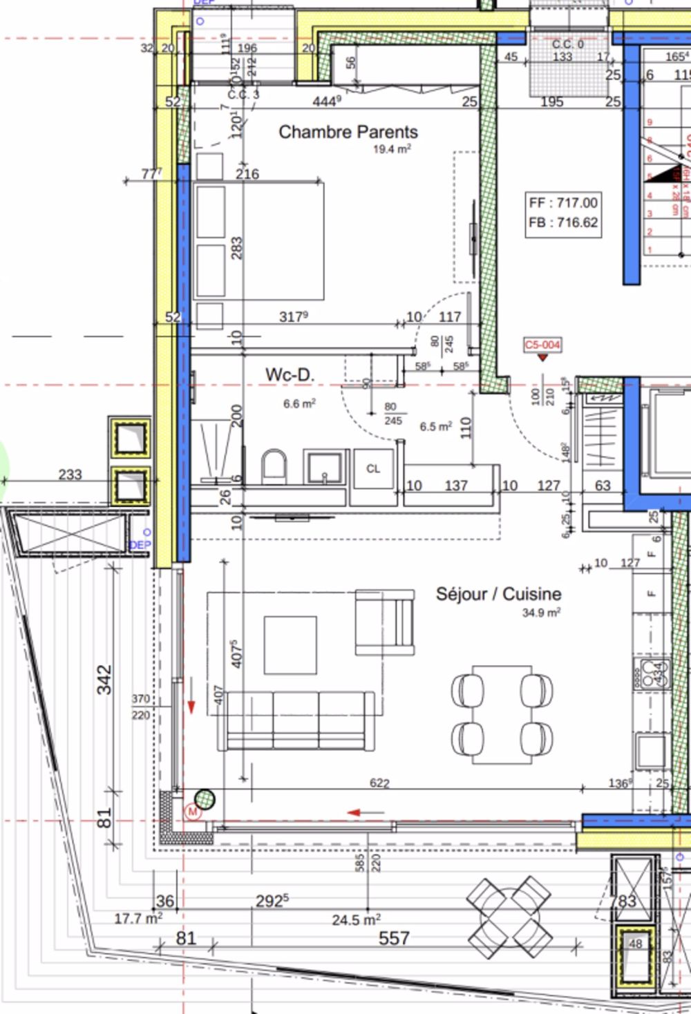 Großes 2.5-Zimmer-Appartement mit Südwest-Ausrichtung und Blick auf Billens - Bild 2