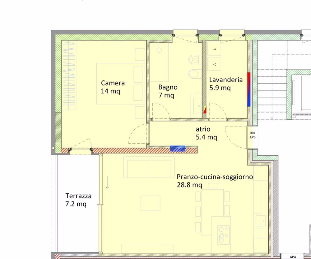 Modernes 2,5-Zimmer-Apartment in Castel San Pietro - Bild 5