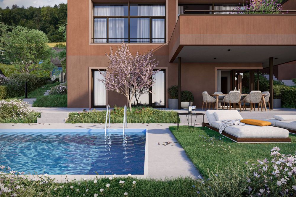 «La Vina» Buchs ZH - Modernes Wohnen mit Aussicht - Pool