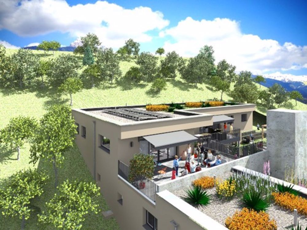 Prächtige 4.5-Zimmer-Dachterrasse-Wohnung mit Panoramablick in Salins - Bild 1