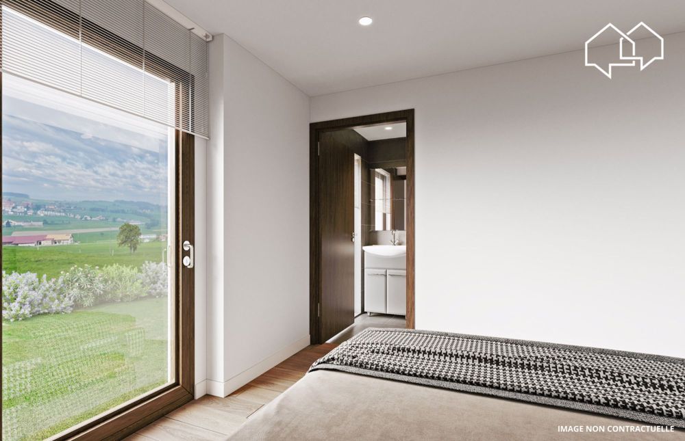 Wohnung mit 4.5 Zimmern im 1. Stock (Gebäude 3 - Einheit 3) - Chambre rez bâtiment B3