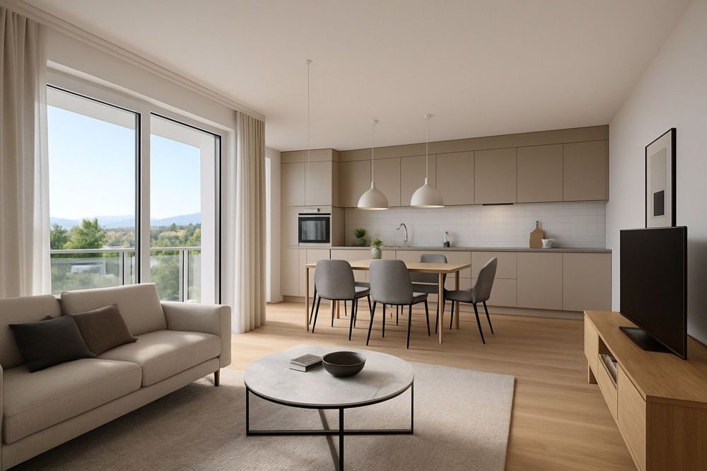 Appartement de 113 m² PPE de 4.5 pièces dans un cadre verdoyant - Bild 3