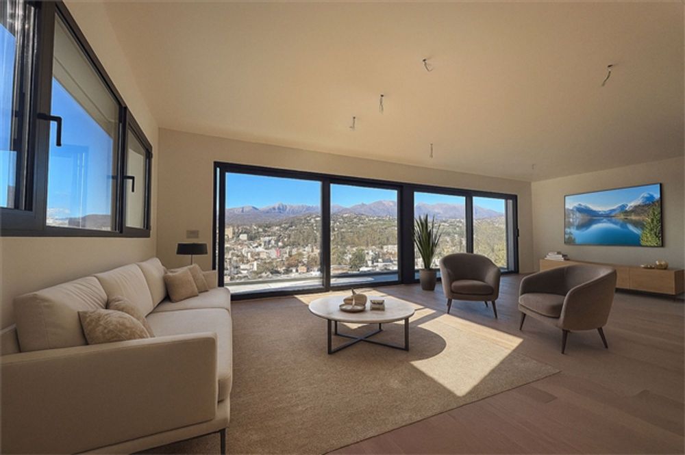 Luxus, Privatsphäre und Panorama in Viganello Einzigartiges Attikageschoss mit Privatterrasse und 4 - Bild 1