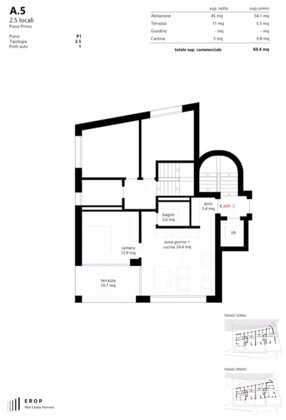 Moderni appartamenti in nuovo complesso residenziale a Comano vista lago - Bild 2