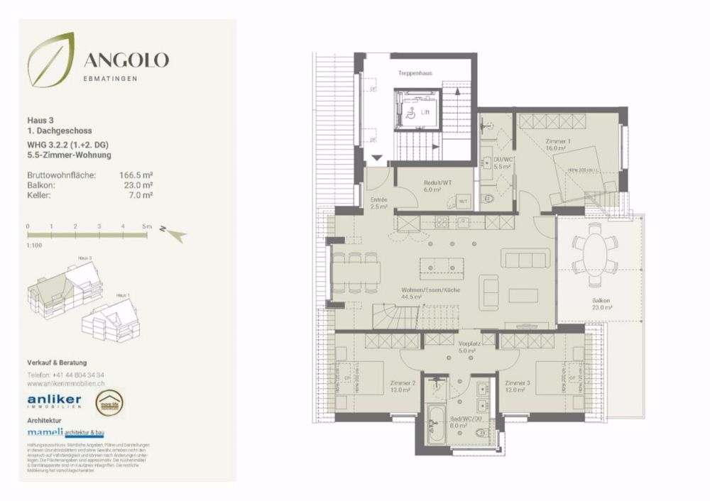 Exklusive 8.5-Zimmer-Dachwohnung im ANGOLO - Bild 6