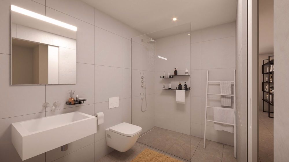Ein Zuhause, das mehr als nur vier Wände bietet - Visualisierung Dusche - WC