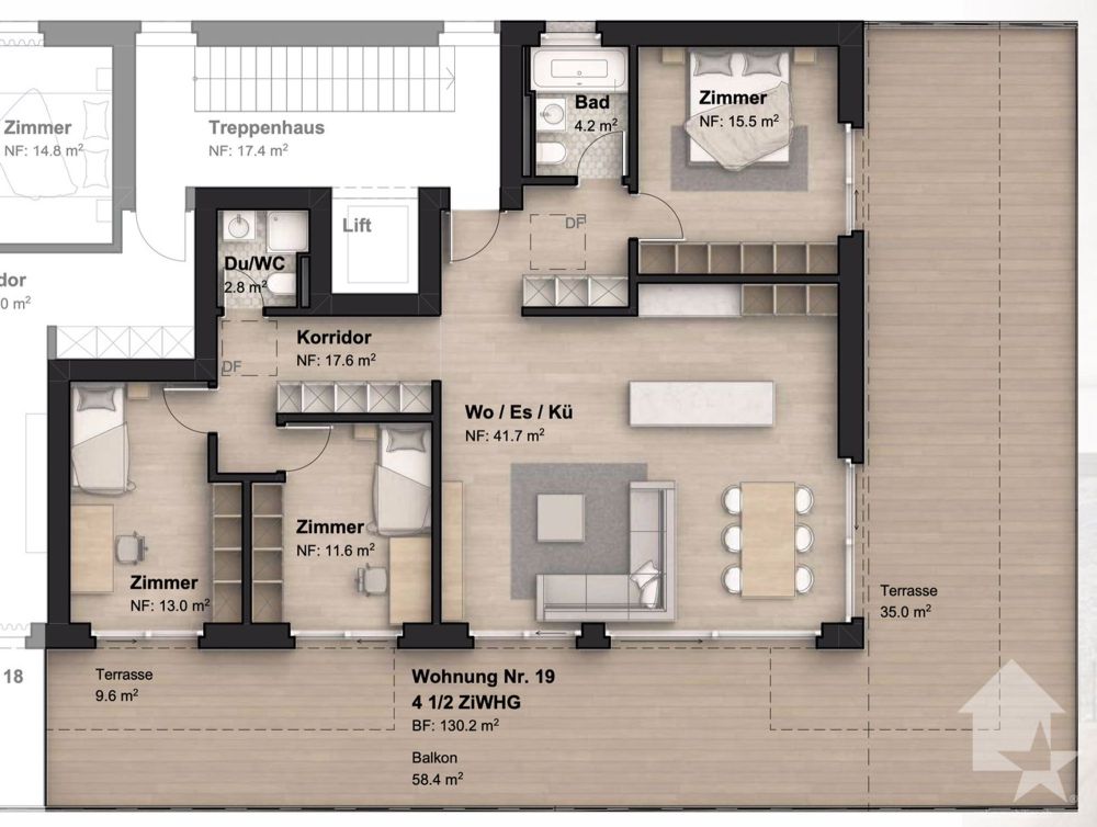 Appartement neuf de 4,5 pièces en hauteur privilégiée - Bild 7