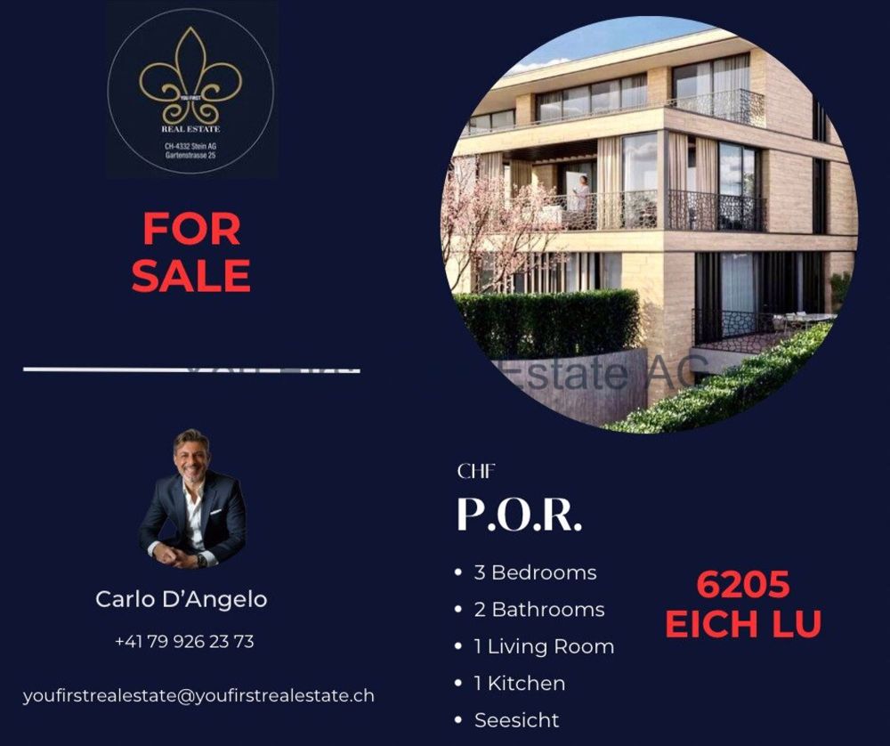 Luxuriöses Wohnen mit Seeblick in Eich – Ein Traum wird wahr! - Bild 1