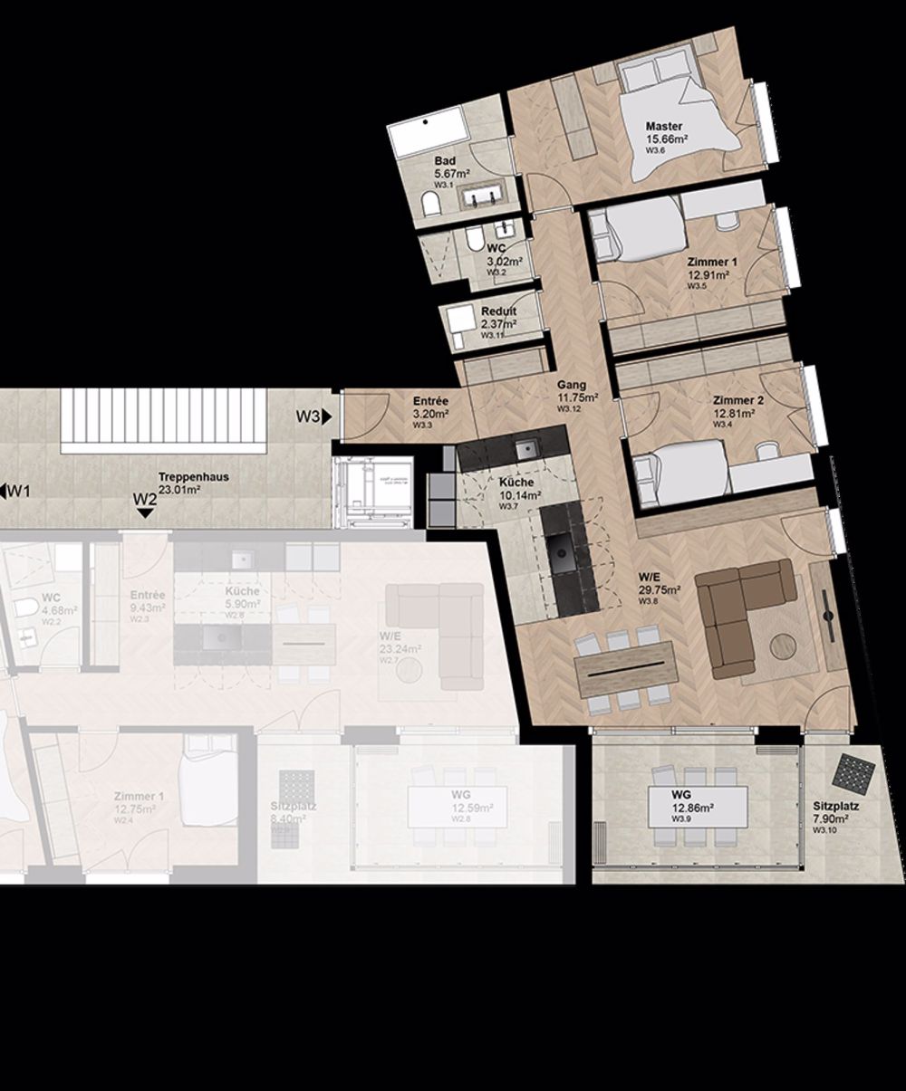 Exklusive Gartenwohnung mit hoher Energieeffizienz und unverbaubarer Aussicht.Neue Preise! - W3 - Bild 5
