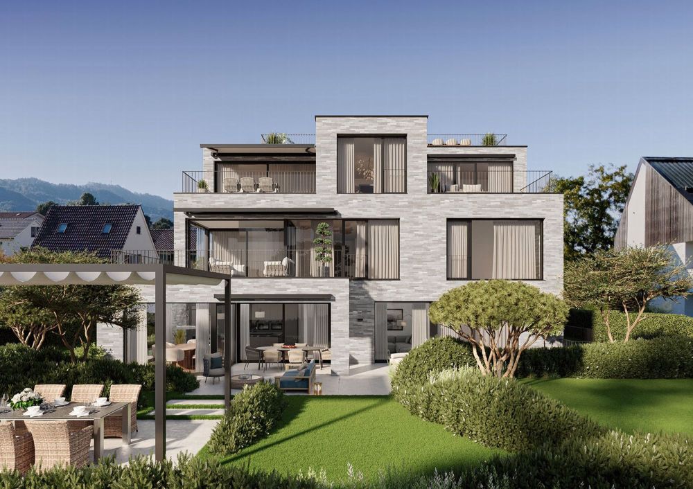Exklusive 5.5-Zimmer-DUPLEX-Gartenwohnung «SMARAGD» mit Wellness-/F... - Kilchberg_Exterior_3_Web.jpg