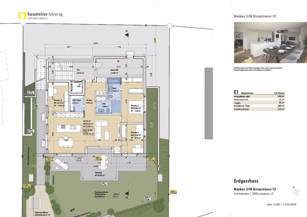 Highlight in Langnau ! ; - 1.5 Zimmer-Gartenwohnung ... - Bild 2