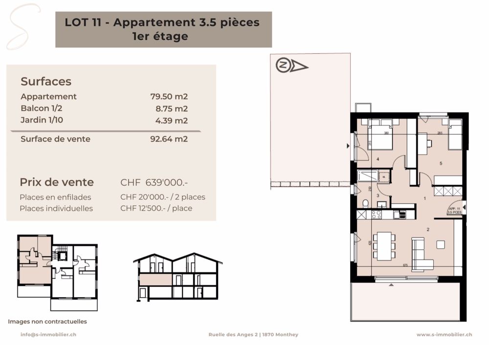 Travaux en cours - Nouvelle promotion - Appartement 3.5 pièces - Lot 11 - Bild 3