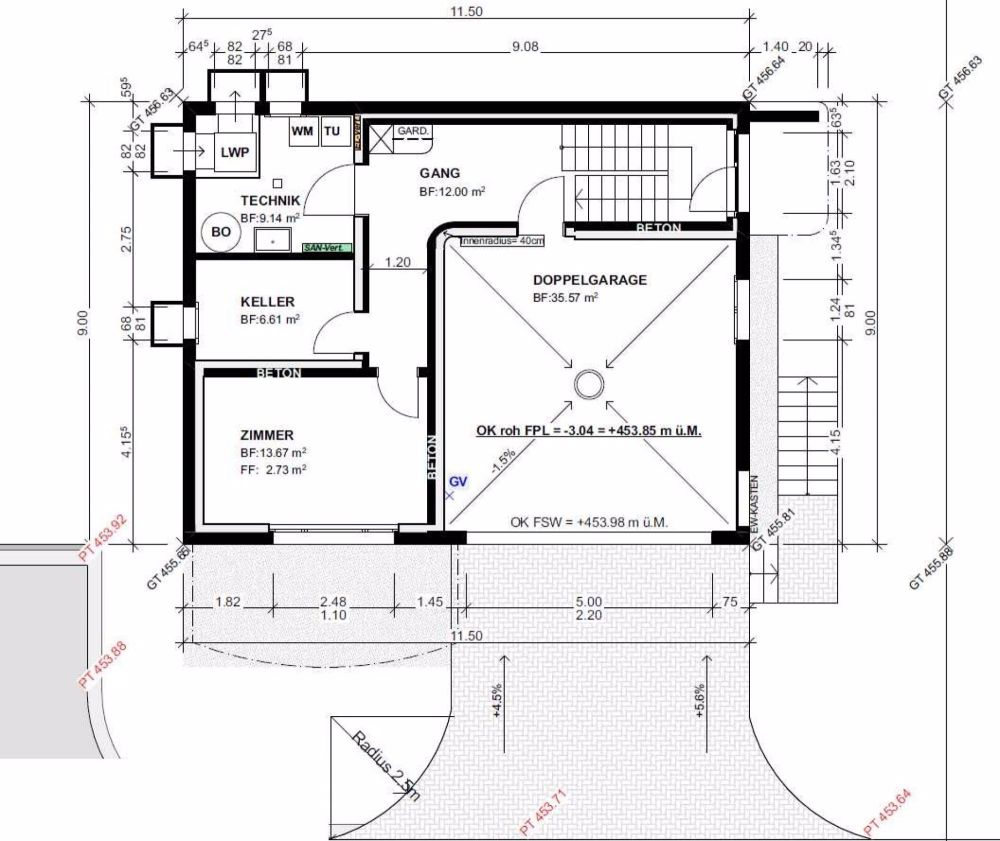 Zu verkaufen bei 8556 Wigoltingen, neues freistehendes 6½ Zi.-EFH am Südhang, an ruhiger, sonniger Lage/ Massivbau ! - Bild 3
