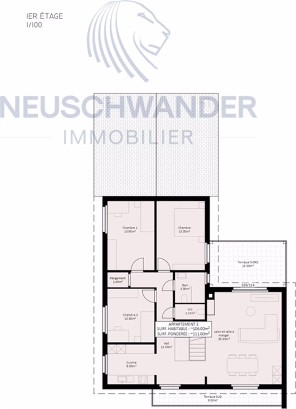 Atemberaubendes und helles 4,5-Zimmer-Penthouse mit 2 Terrassen - Bild 9