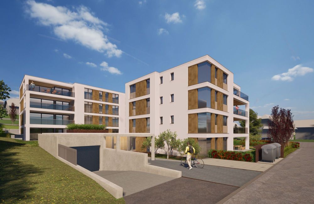 Top Attika-Wohnung, modern, grosszügig, luxuriös, ruhig - Ansicht aus Westen