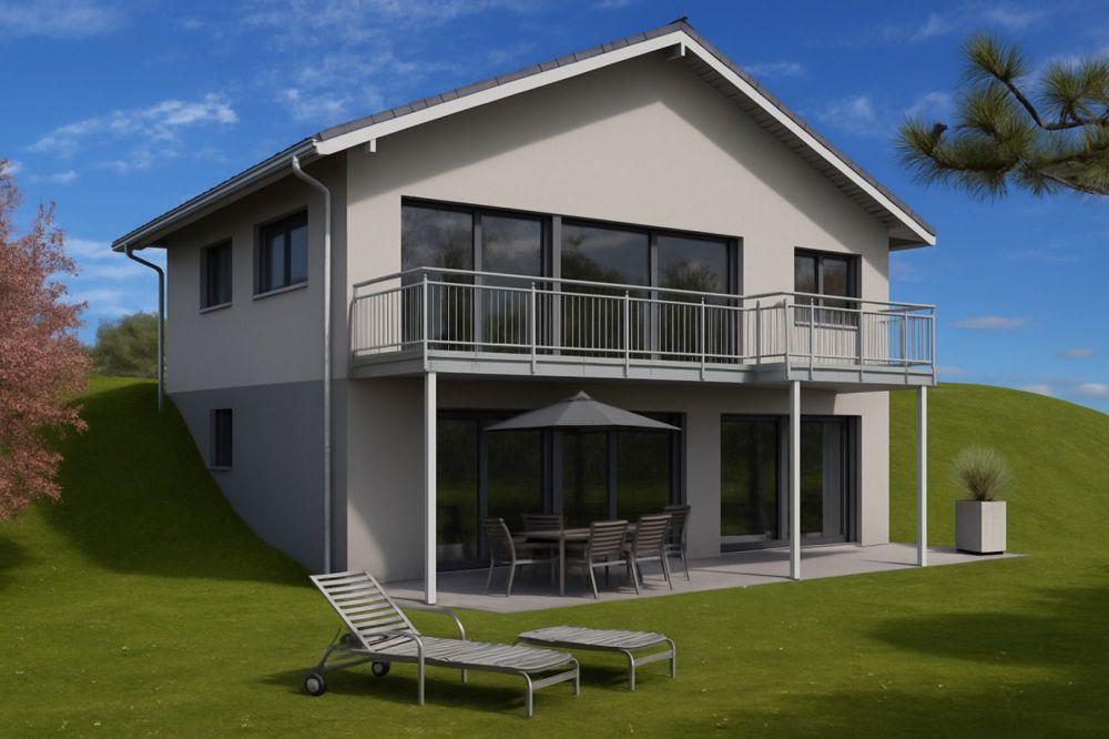 Neubau, 6.5 Zi. Einfamilienhaus an Hanglage mit toller Weitsicht - Bild 1