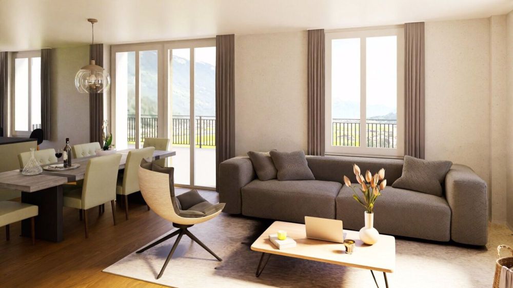 Neubau 4.5-Zimmerwohnung Nr.?5 auf zwei Ebenen mit Terrasse, Veranda und Garten - Schönbühl 360° Wilderswil - Bild 9