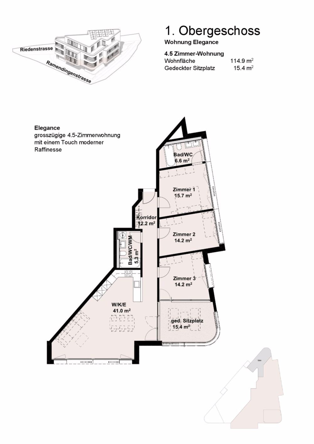 Neubauprojekt Triangulum Gommiswald 4.5 Zimmer Wohnung - Bild 2