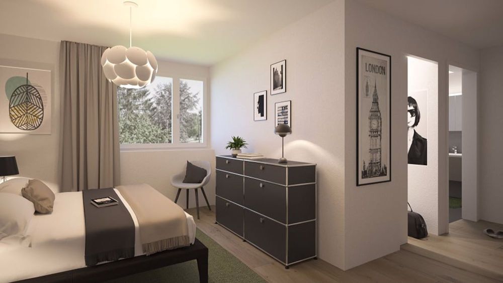 Überbauung Rodacher: 3.5 Zimmer Eigentumswohnung Haus A Obergeschoss rechts - Bild 3