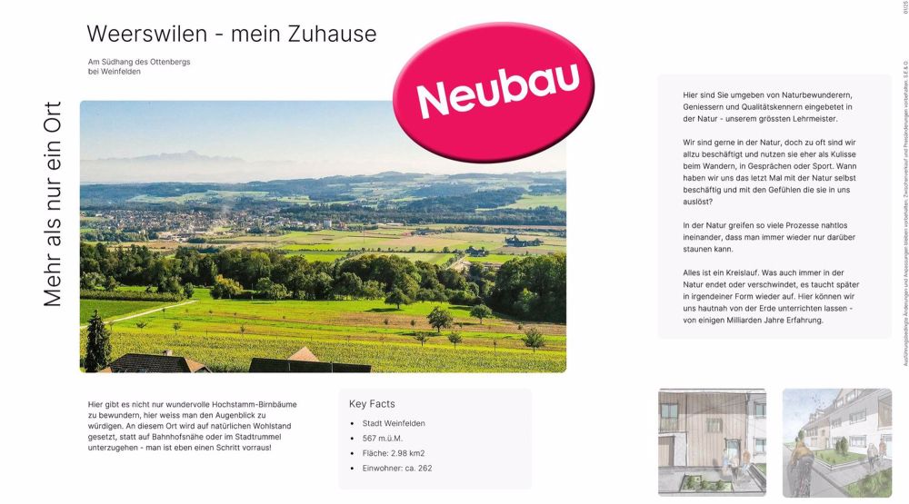 Moderne 4.5-Zimmer-Dachwohnung in Weerswilen - Neubau 2025/26 - Bild 1