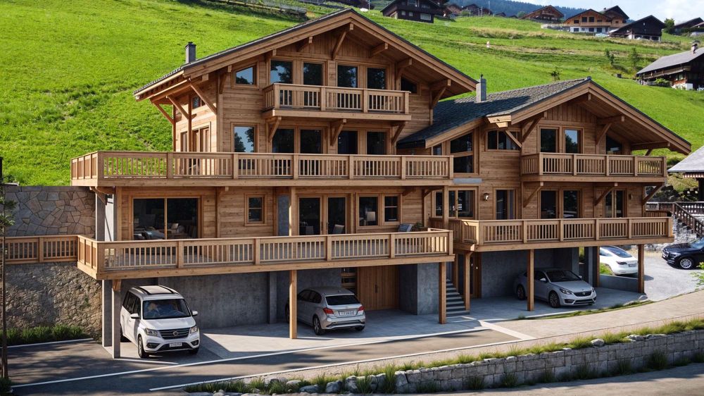 Prächtige 4.5-Zimmer-Wohnung in einem neuen Chalet in Val-d'Illiez - Bild 1