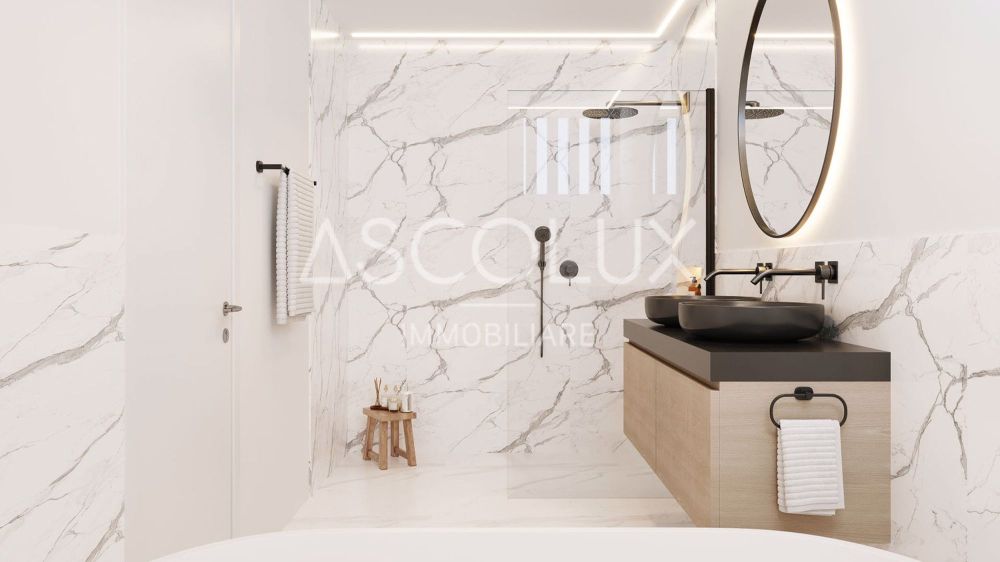 Residenza Cataleya - Elegante 4.5-Zimmer-Wohnungen in exklusiver Lage in Muralto | Residenza Cataleya - Elegante 4.5 locali in zone esclusive a Muralto - appartamenti n° 6, 8, 10 e 11 (Bagno A2) formato 16-9.jpg