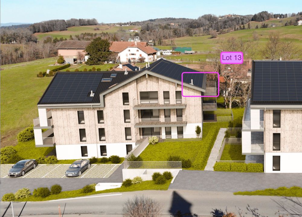 Prächtiges Minergie-P-Attikapartment mit 3,5 Zimmern in einer grünen Oase in Tatroz - Bild 1
