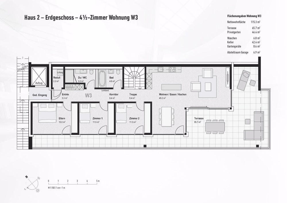 Topmoderne 4½-Zimmerwohnung mit grosser Terrasse - Bild 5