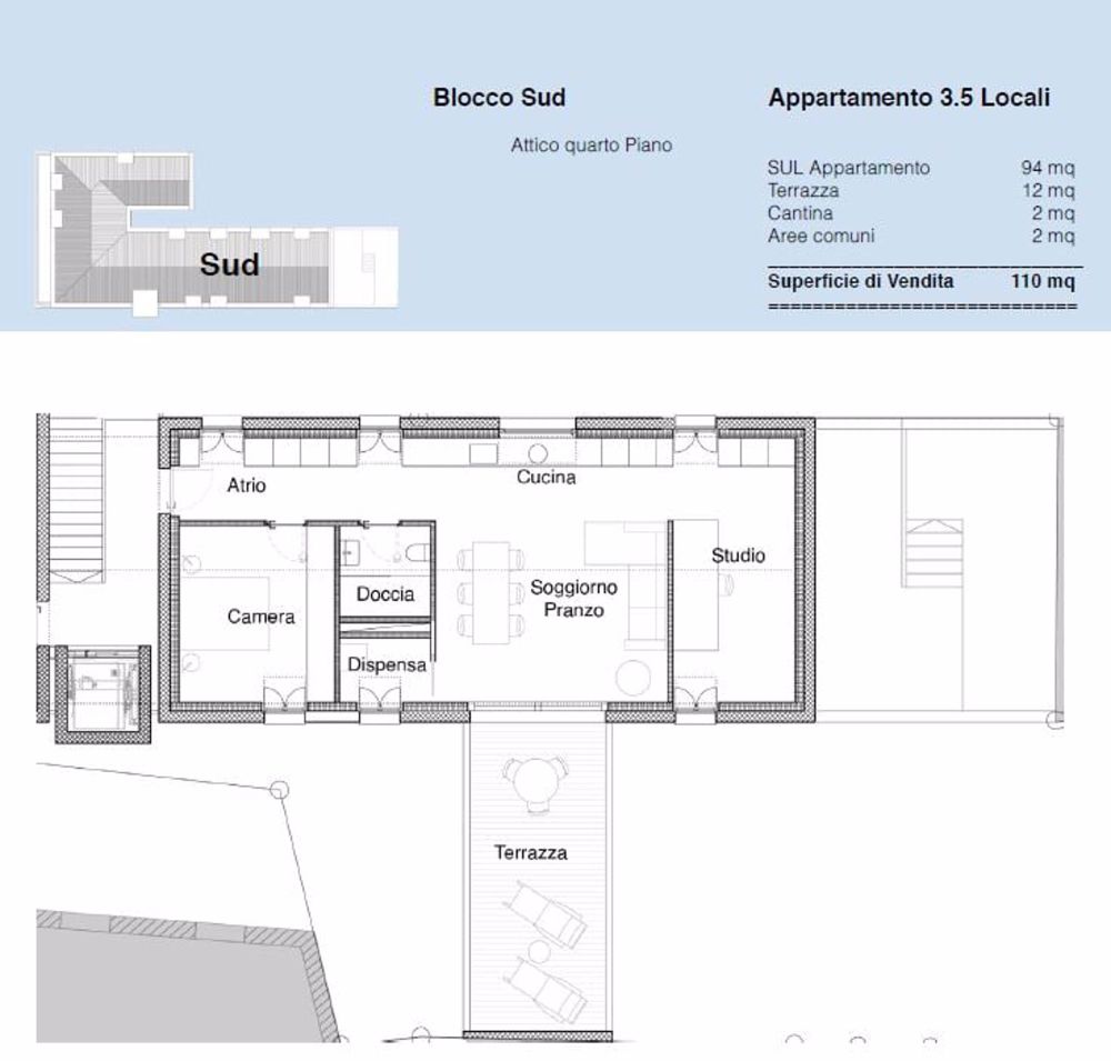 GIUBIASCO – DACHGESCHOSS 3.5 ZIMMER IN RESIDENZ PRON - Bild 4