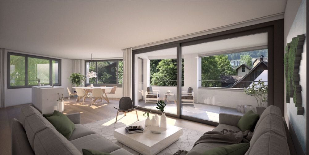 Grün geniessen in Kriens-Obernau: Moderne Gartenwohnung im charmanten Neubauquartier - Bild 2