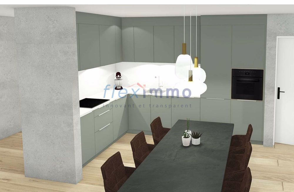 Großes Familienapartment mit 4,5 Zimmern und großer Terrasse - Cuisine - Image non contractuelle