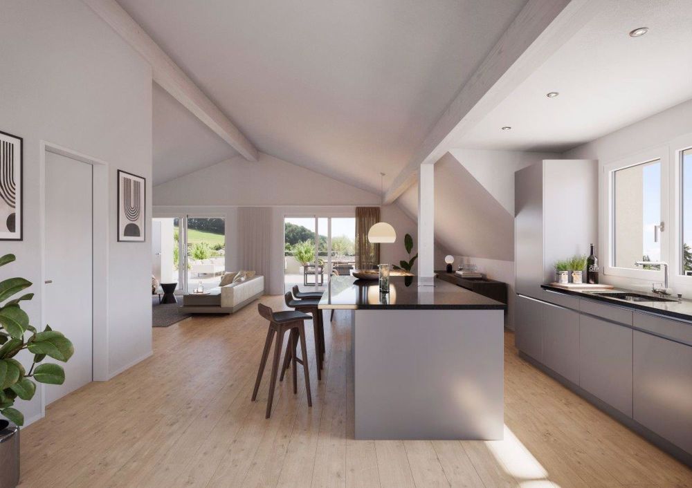 Baustart erfolgt - Einzigartige Dachwohnung auf einer Etage mit direktem Liftzugang "am Gerenbach - Bild 3