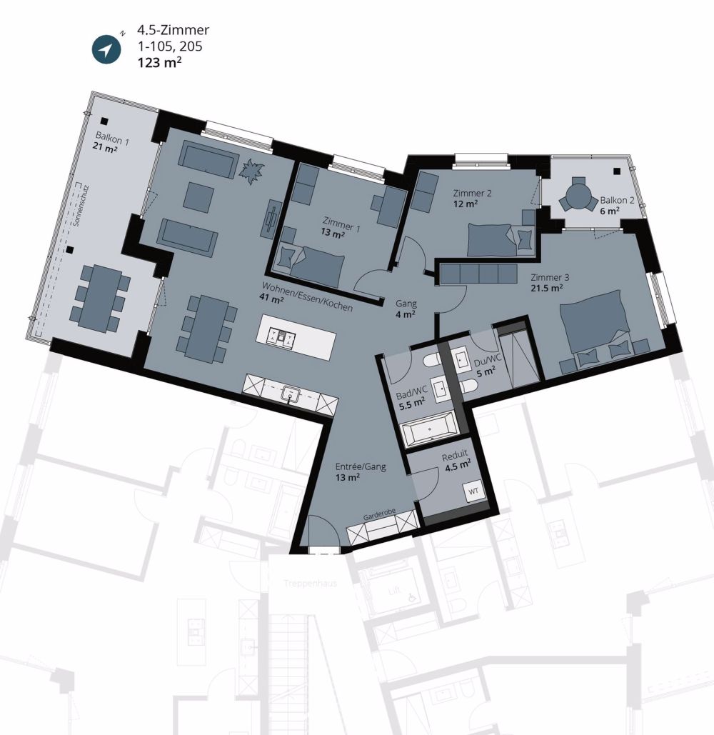 Wohnung mit ländlicher Lage aber idealer Verkehrsanbindung - Bild 6